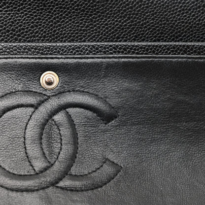 Chanel Caviar Quilted Medium Double Flap Black 11 of 14