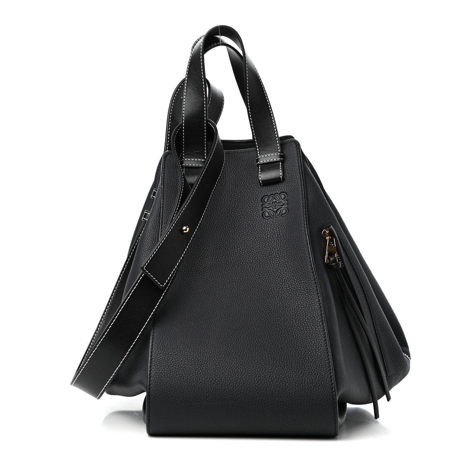 Loewe Calfskin Medium Hammock Shoulder Bag Midnight Blue Black 1 of 9