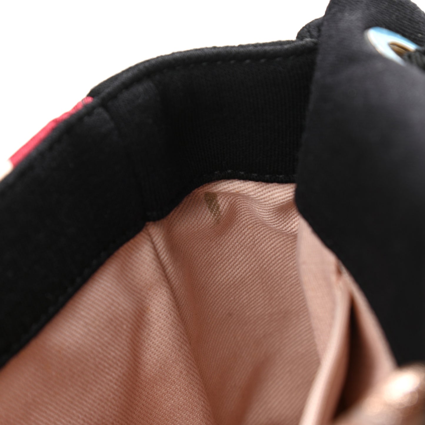 Fabric Quilted Medium Flap Red Black White