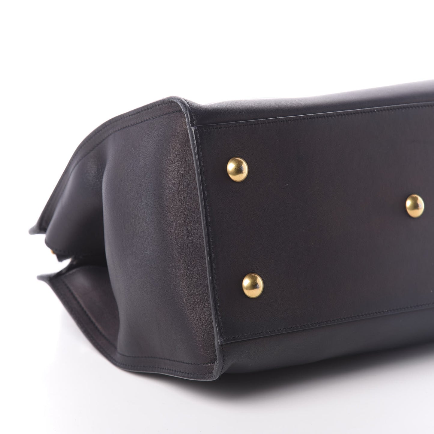 Calfskin Small Classic Y Cabas Navy Blue