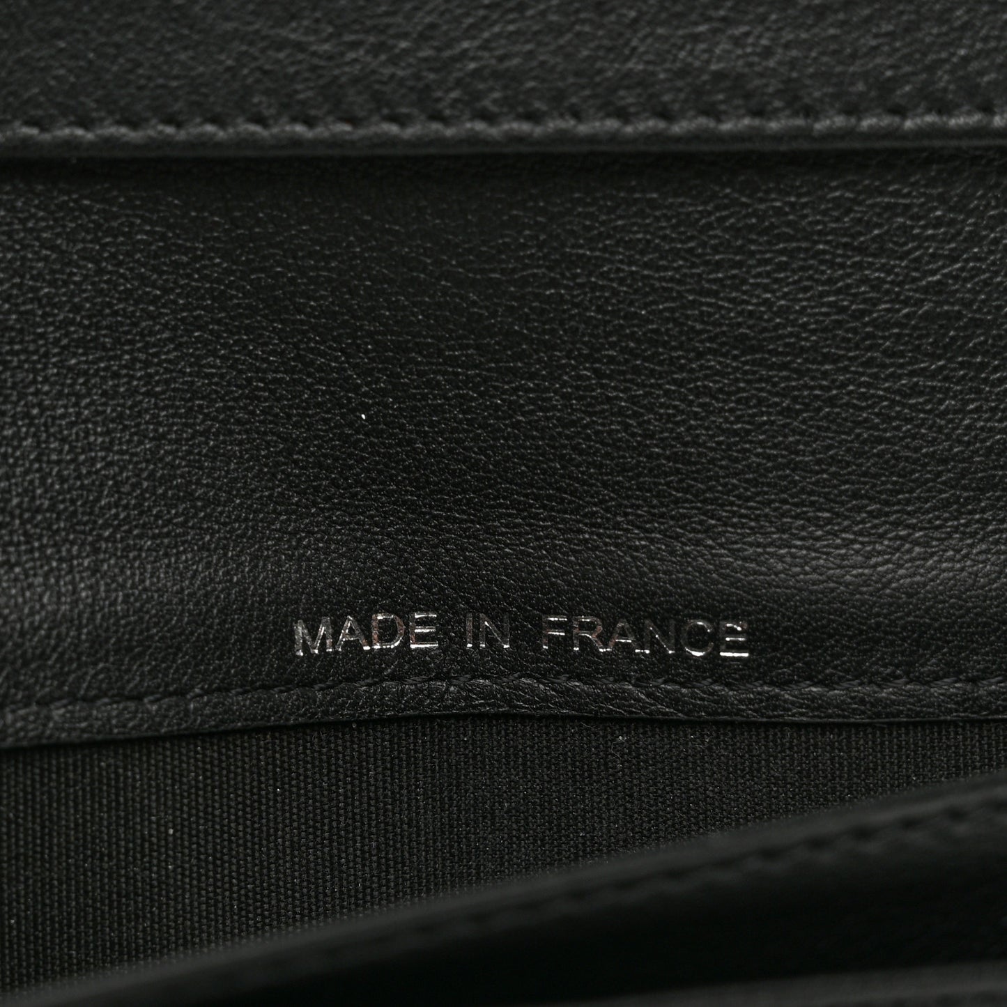 Patent Quilted Large Brilliant Flap Wallet Black