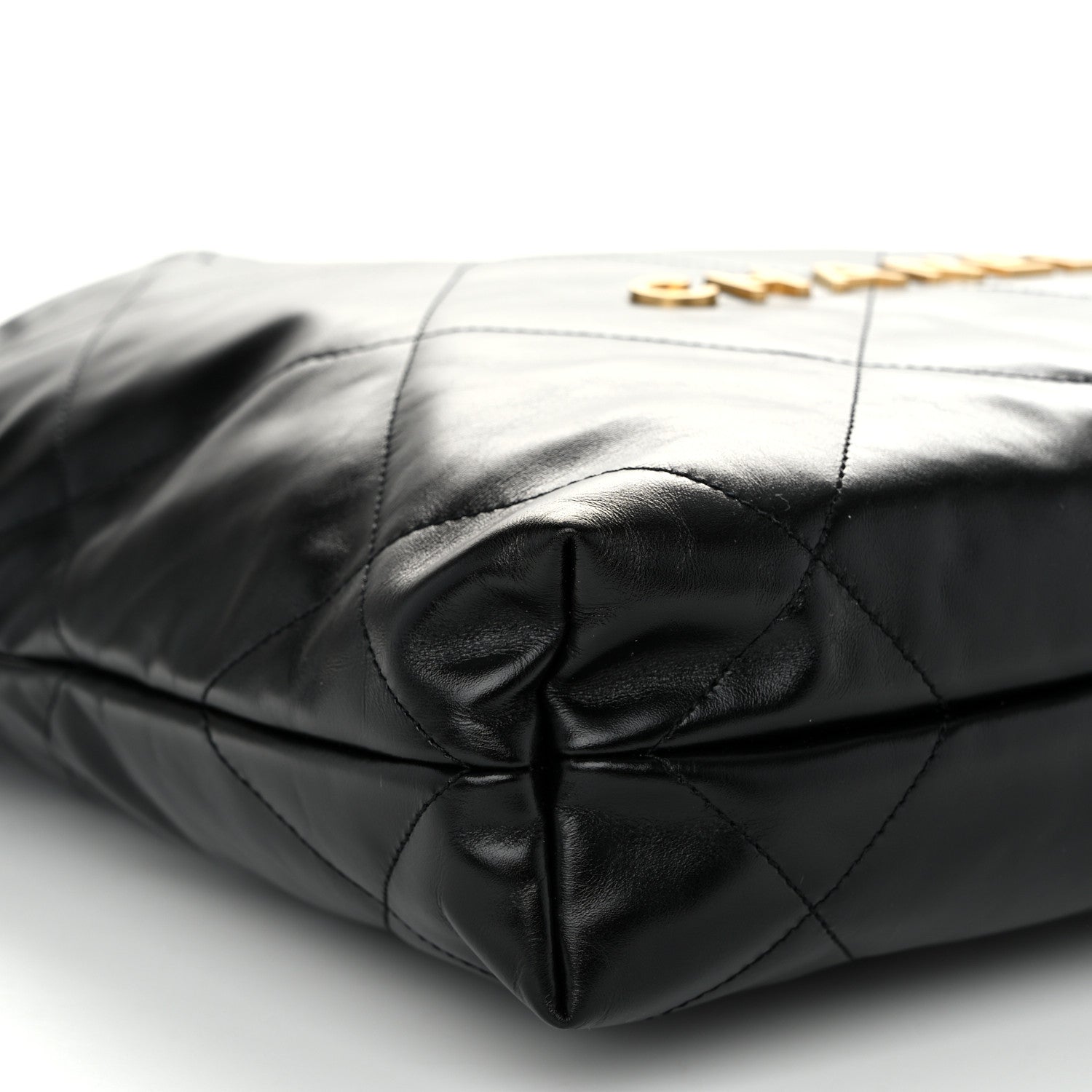 Chanel Shiny Calfskin Quilted Small Chanel 22 Black 10 of 11