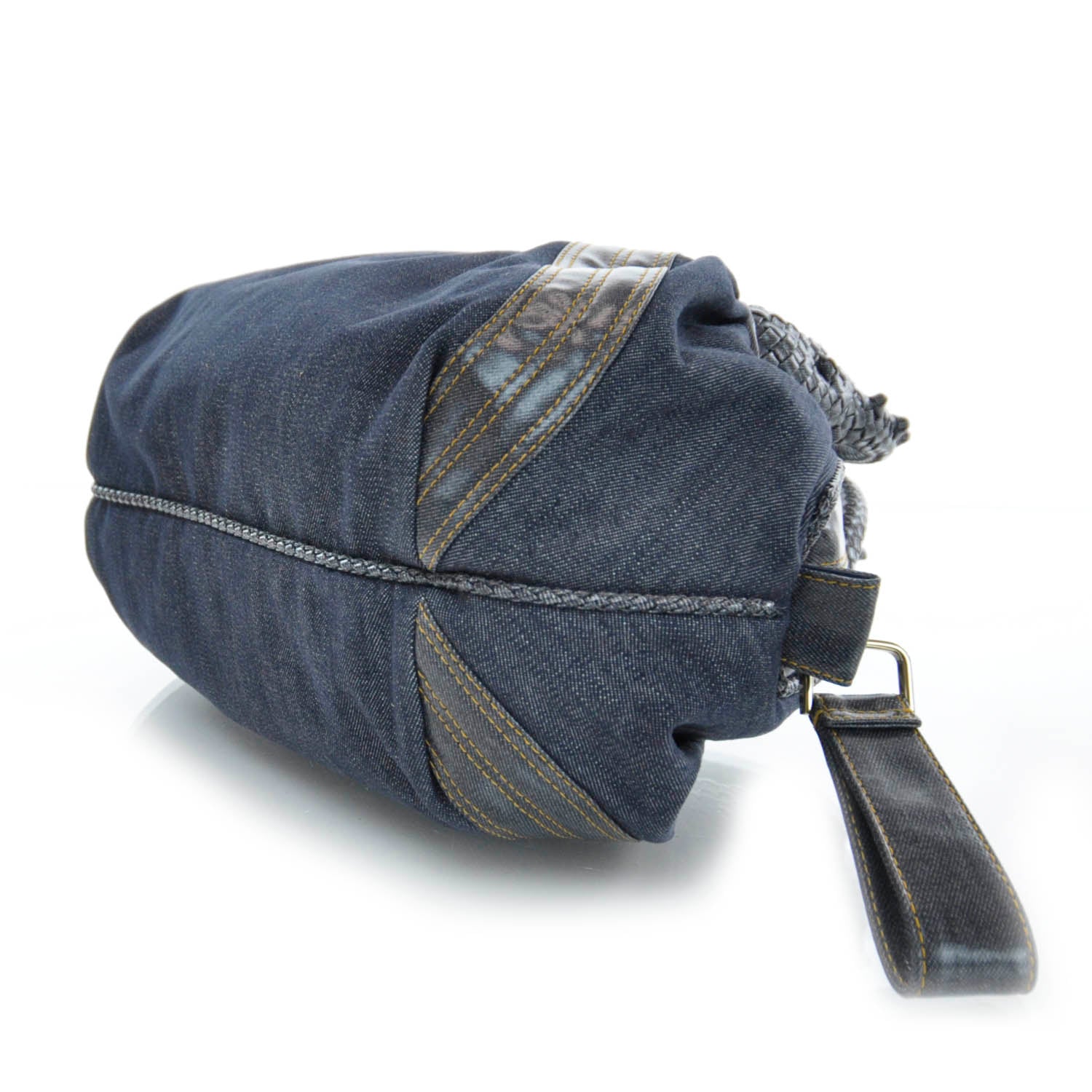 Fendi Denim Spalmati Woven Spy Bowler Blue 4 of 9