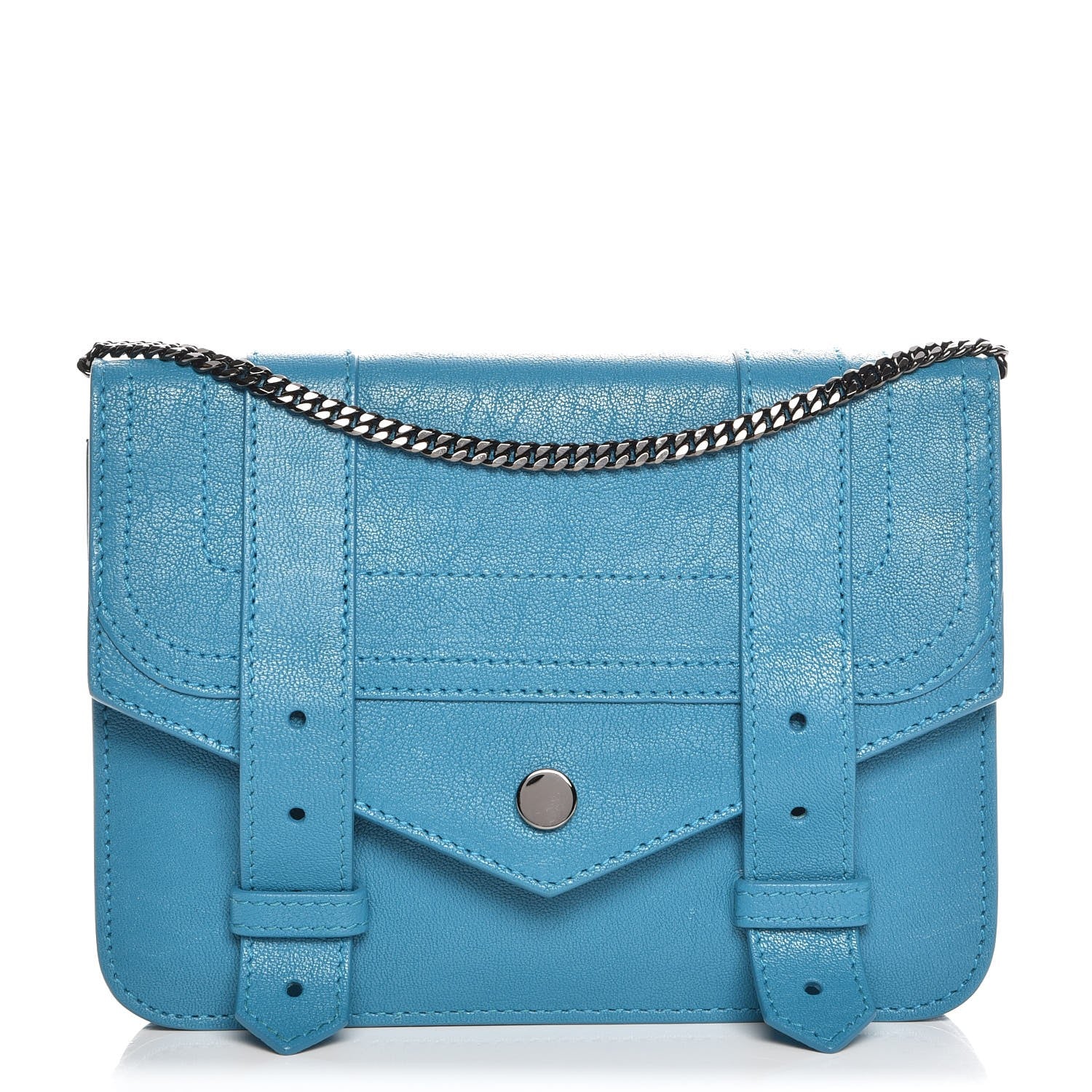 Proenza Schouler Lambskin Large PS1 Chain Wallet Oahu 1 of 8