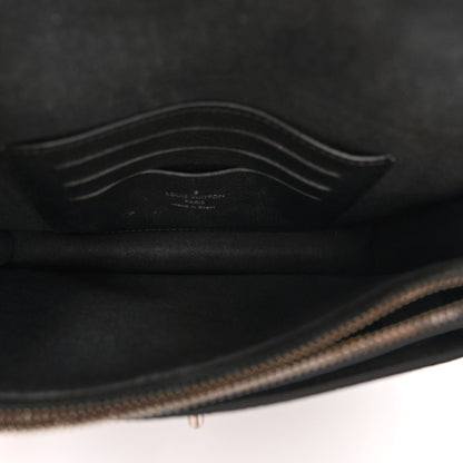 Louis Vuitton Soft Calfskin My Lockme Chain Pochette Black 5 of 10