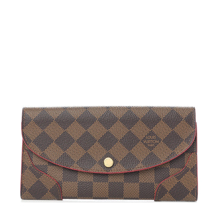 Louis Vuitton Damier Ebene Caissa Wallet Cherry 1 of 5