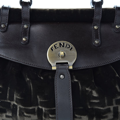 Fendi Calfskin Velvet FF Magic Bag Tobacco 8 of 14