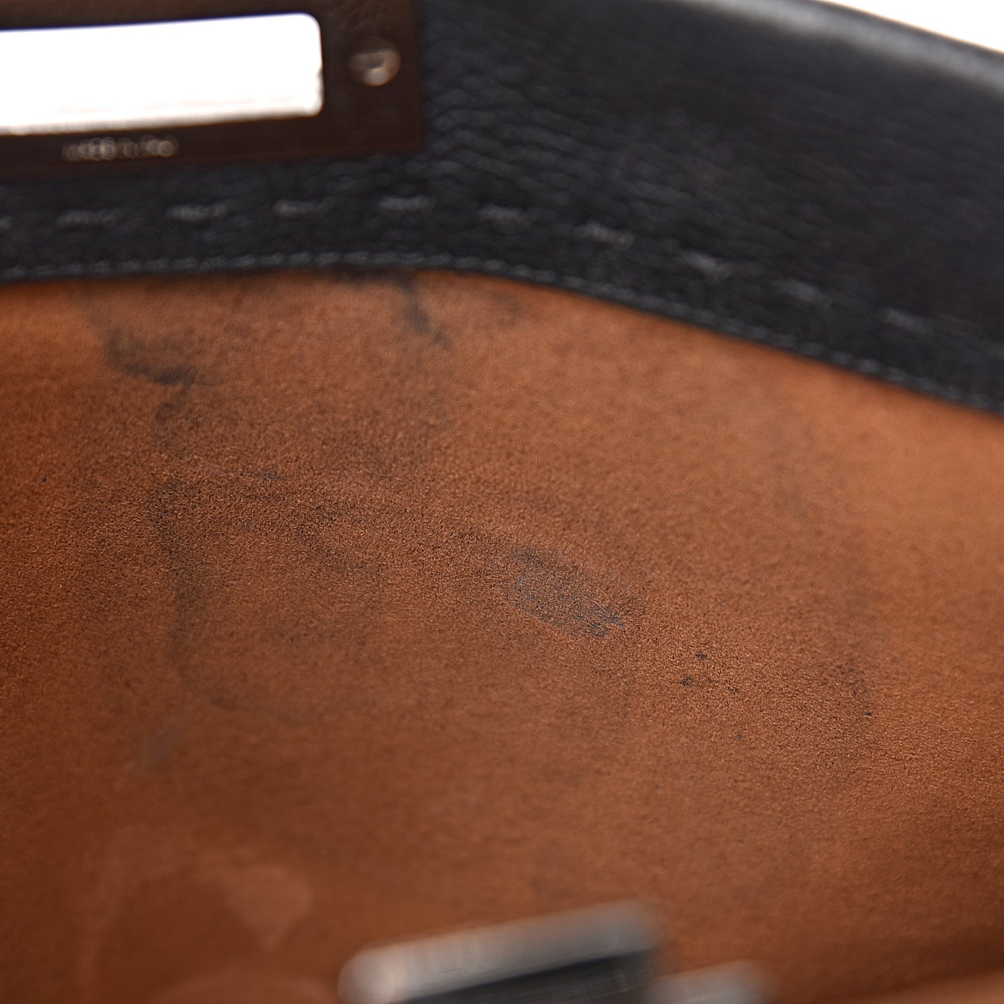Cuoio Romano Selleria Bi-Color Medium Peekaboo Iconic Satchel Black Mou