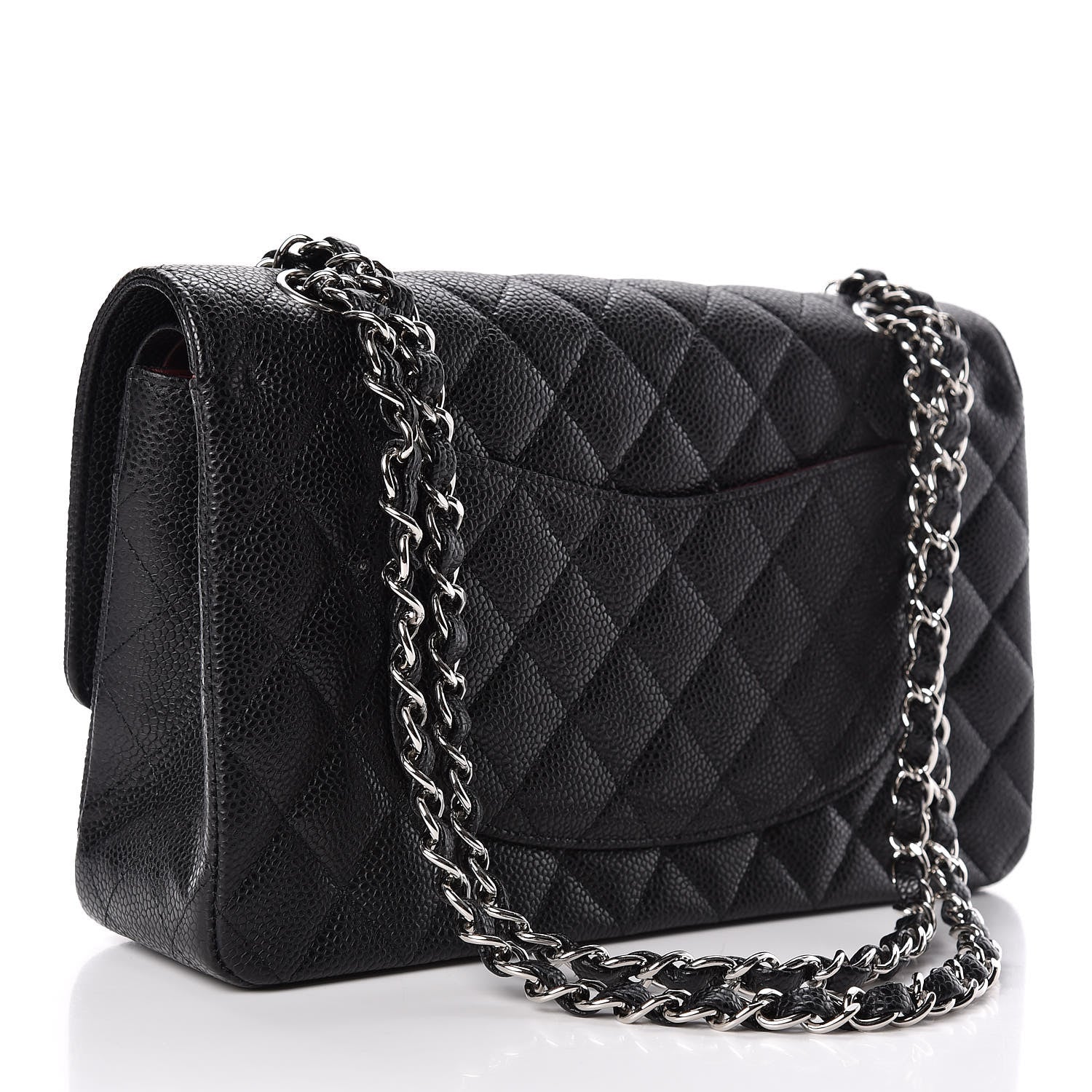 Chanel Caviar Quilted Medium Double Flap Black 3 of 10