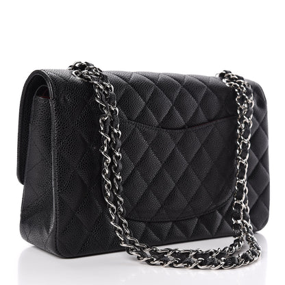 Chanel Caviar Quilted Medium Double Flap Black 3 of 10