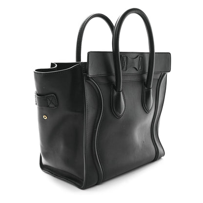 Celine Smooth Calfskin Mini Luggage Black 3 of 11