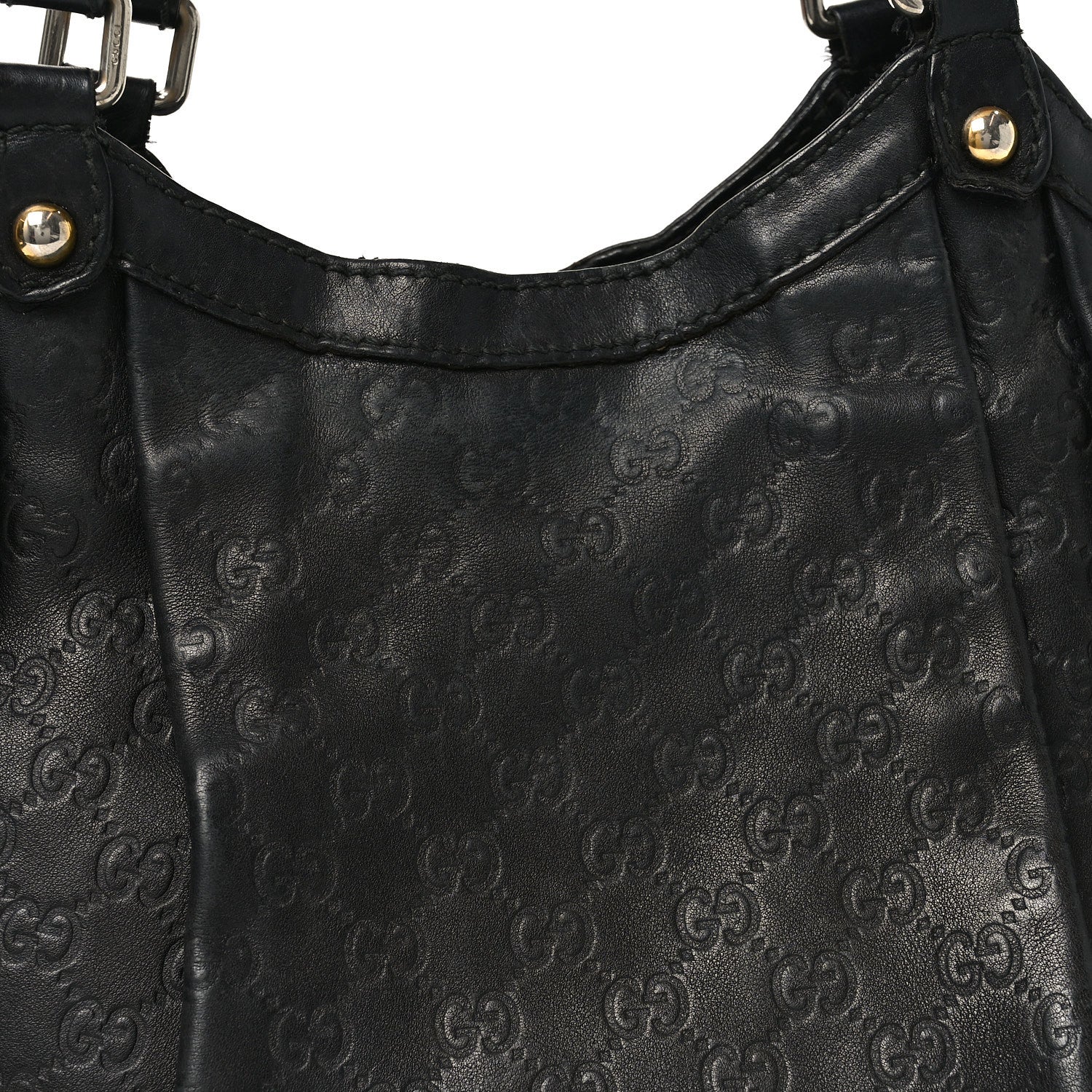 Gucci Guccissima Medium Sukey Tote Black 7 of 10