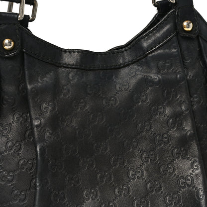 Gucci Guccissima Medium Sukey Tote Black 7 of 10