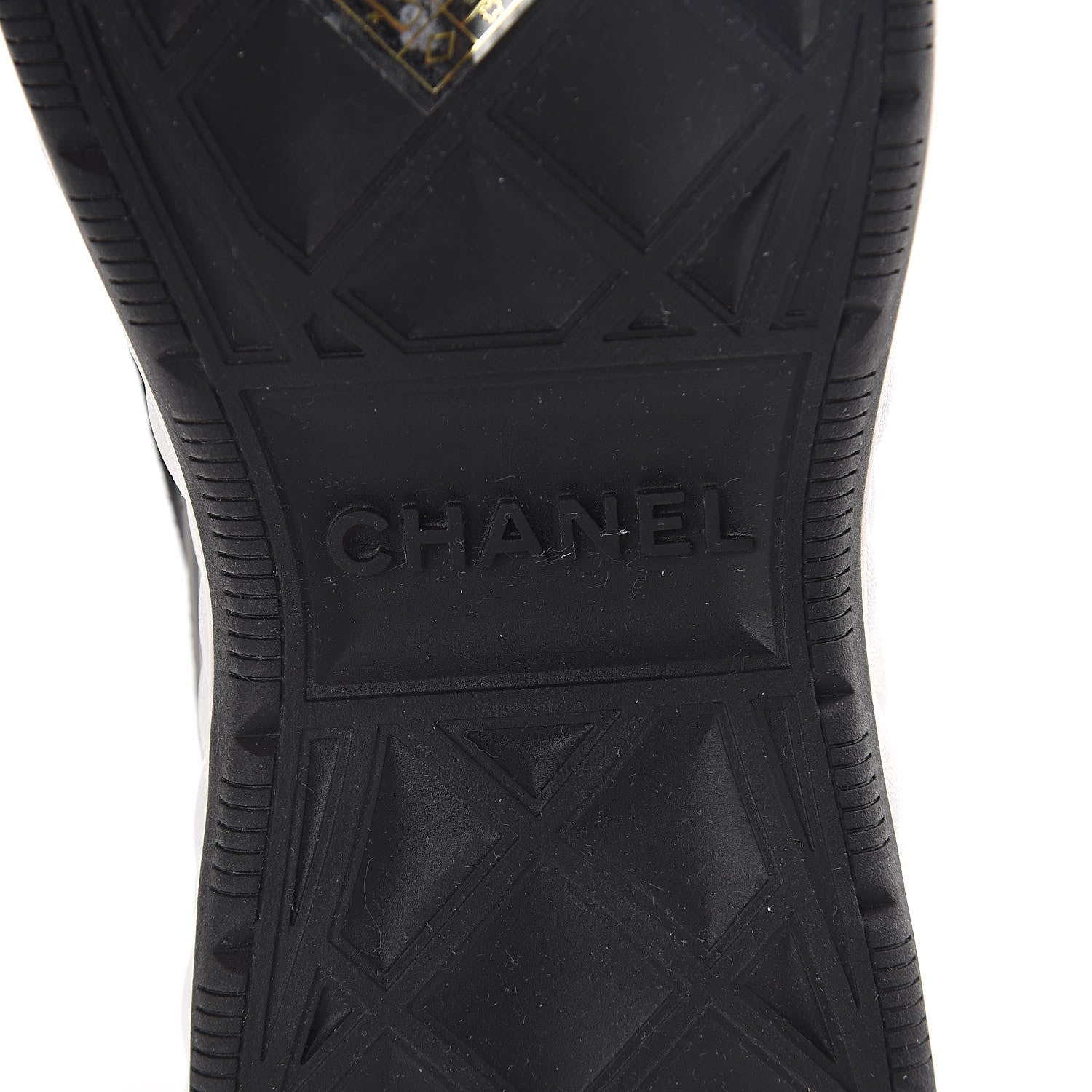 Chanel Fabric Calfskin Suede CC Sneakers 39 Black 6 of 7