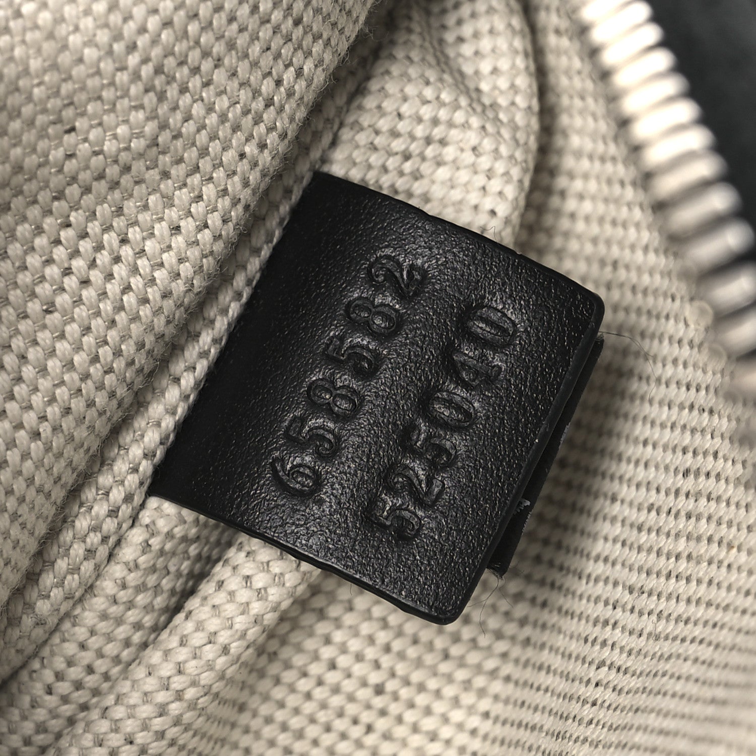 Gucci Calfskin GG Tennis Embossed Belt Bag Black 7 of 12