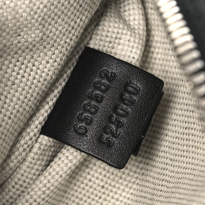 Gucci Calfskin GG Tennis Embossed Belt Bag Black 7 of 12
