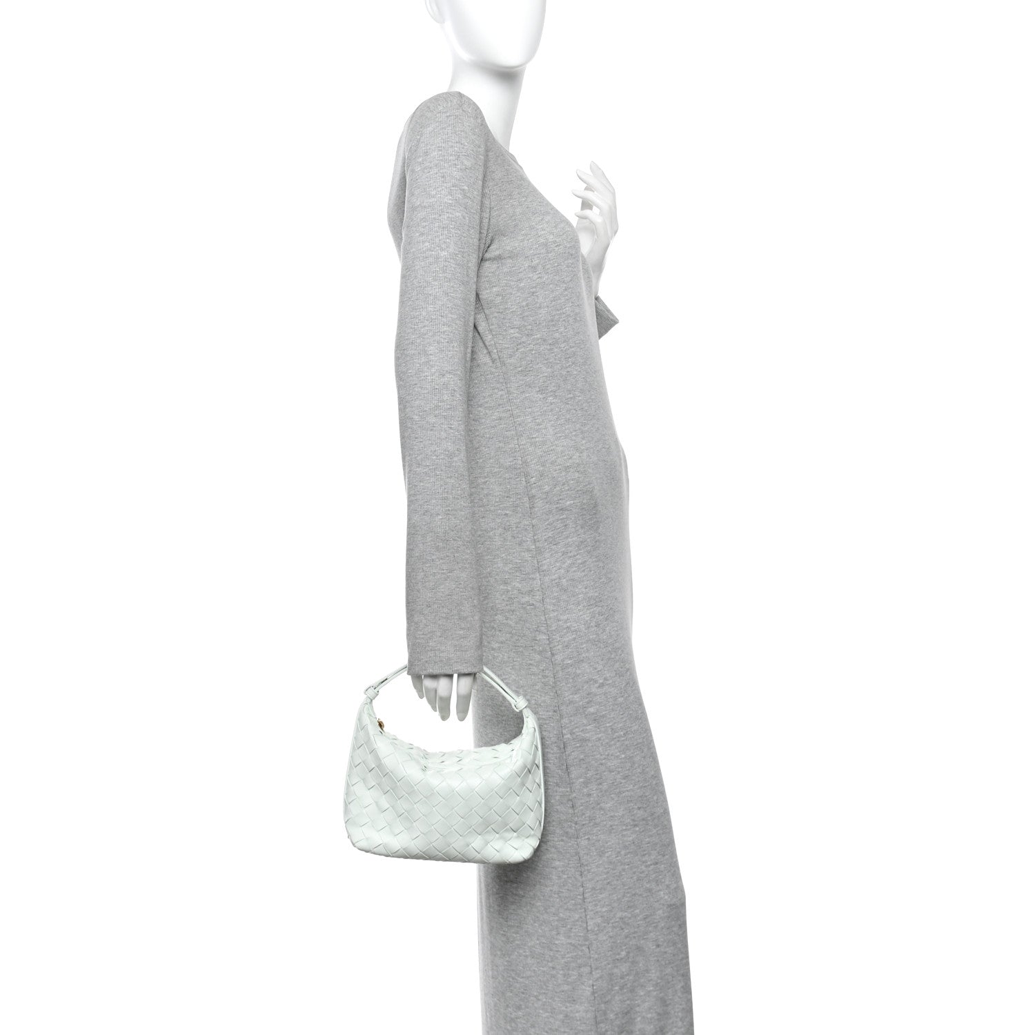 Bottega Veneta Calfskin Nappa Intrecciato Mini Wallace Glacier Muse 2 of 13