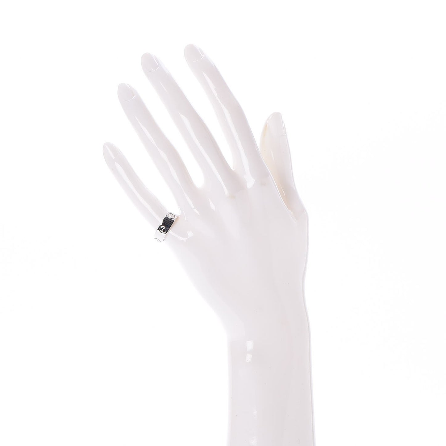 18K White Gold 5.5mm LOVE Ring 48 4.5