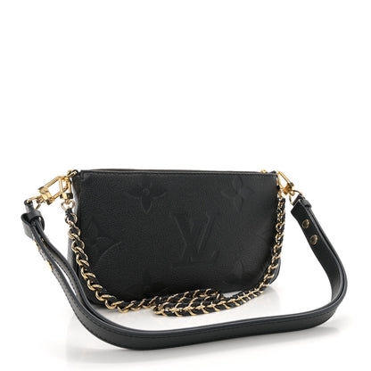 Louis Vuitton Empreinte Monogram Giant Multi Pochette Accessories Black 3 of 10