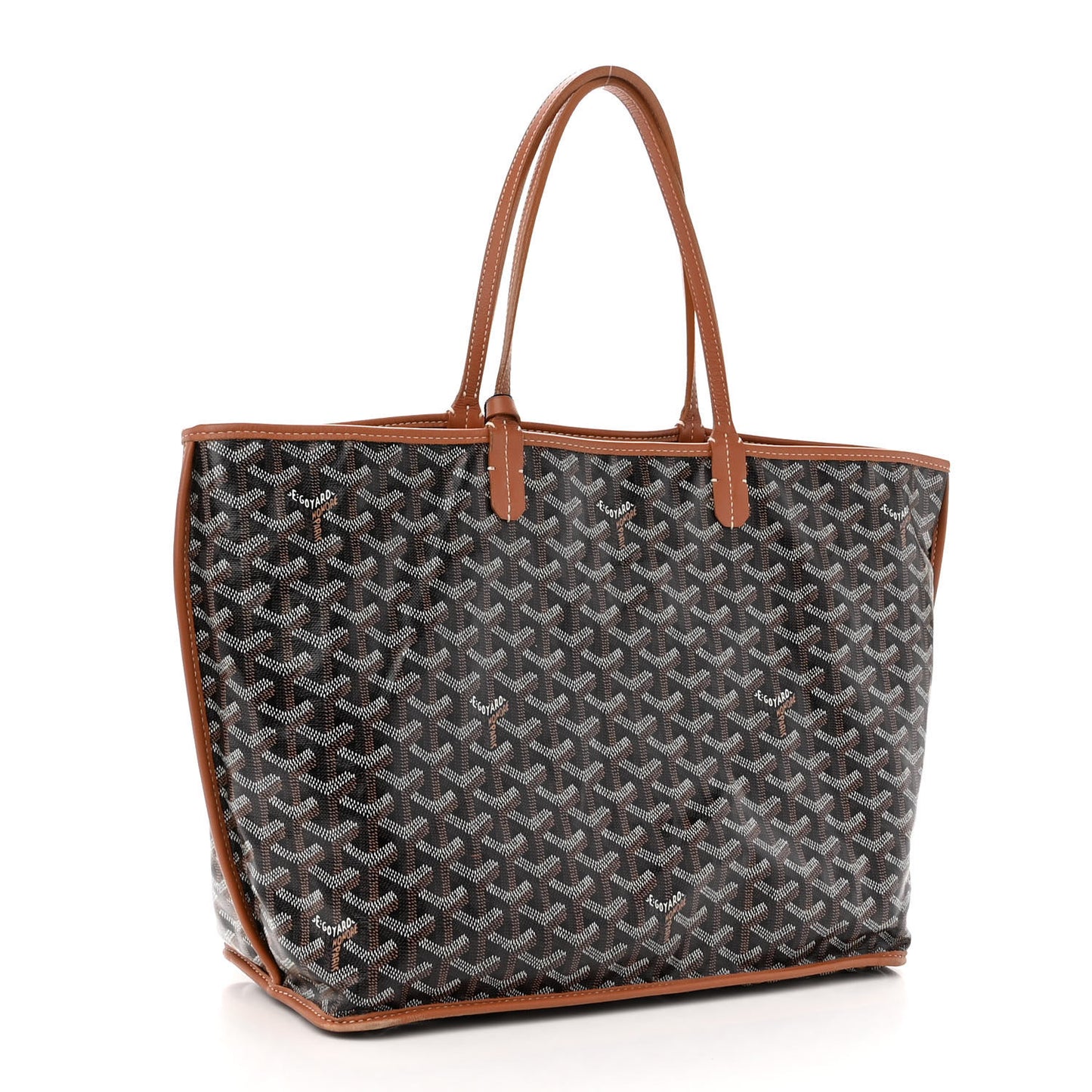 Goyardine Reversible Anjou PM Black Gold