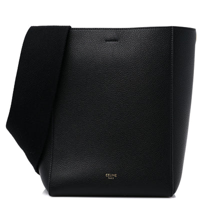 Celine Soft Grained Calfskin Small Sangle Bucket Bag Black 1 of 12