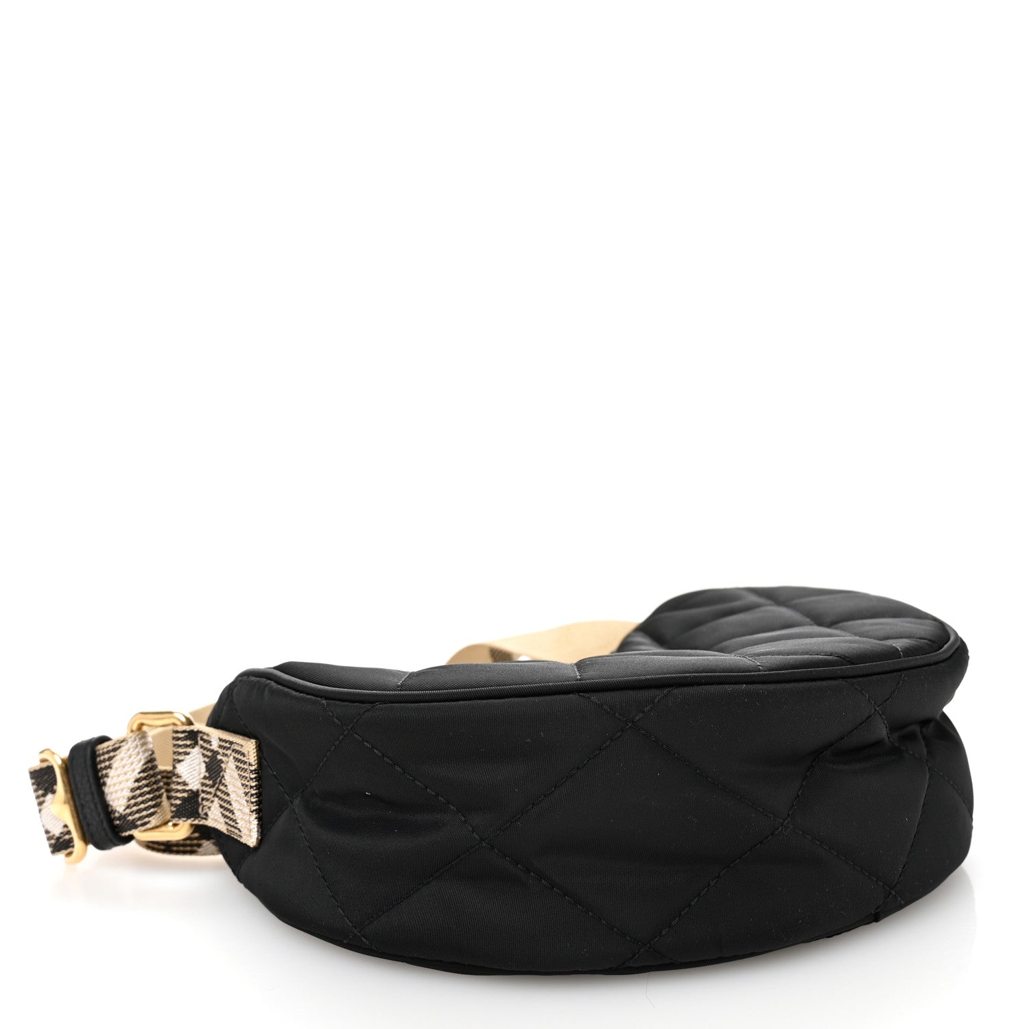Burberry Nylon Horseshoe Crossbody Bag Black 4 of 10