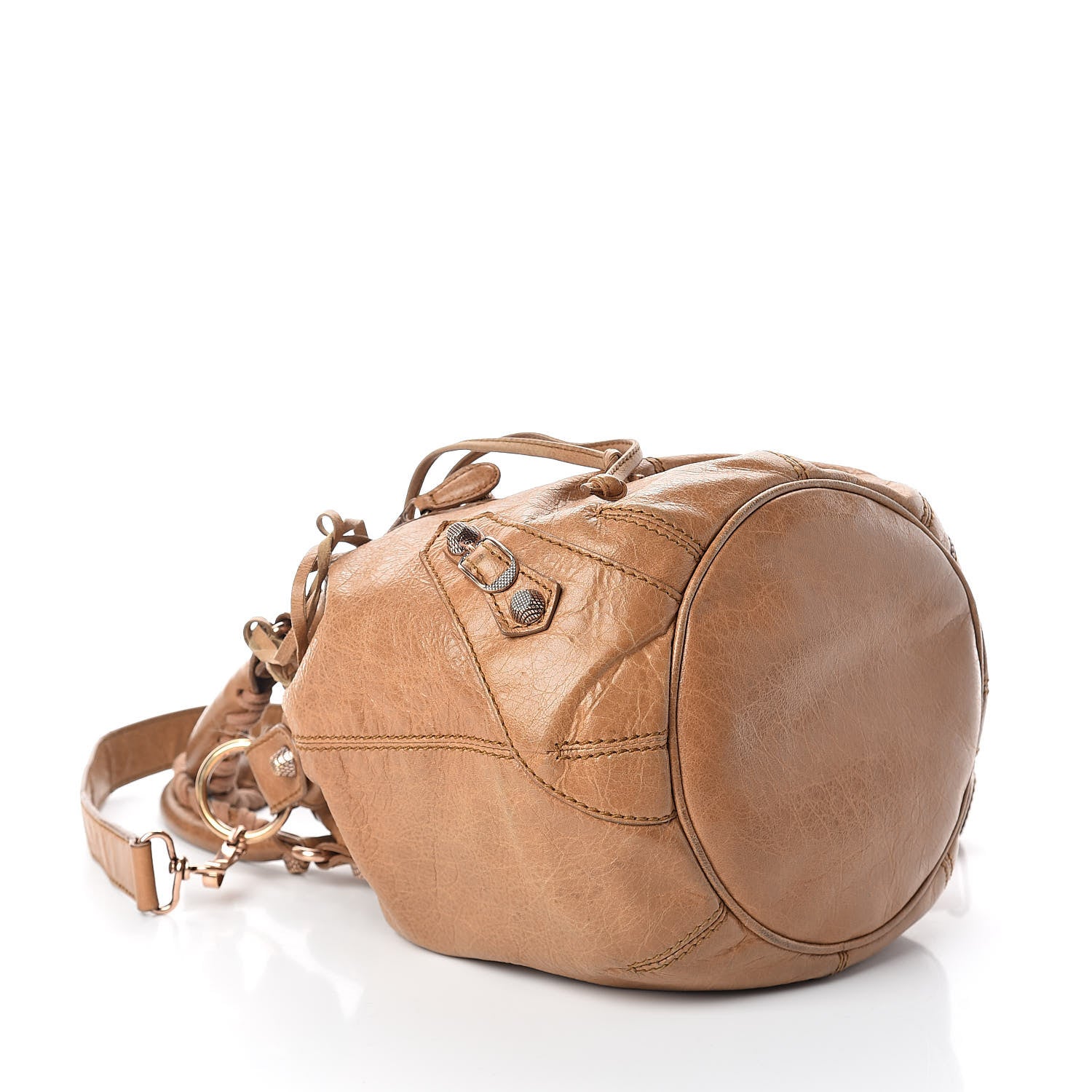 Balenciaga Agneau Giant 12 Rose Gold Hardware Mini Pompon Cumin 4 of 8