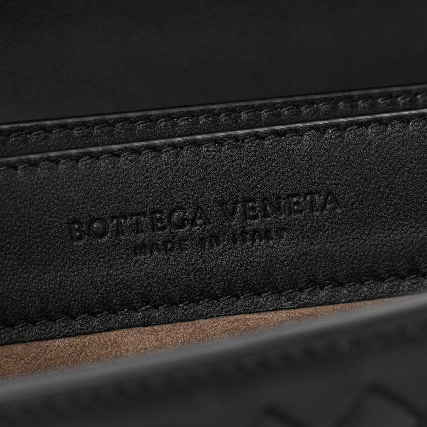 Nappa Intrecciato Top Handle Bag Black