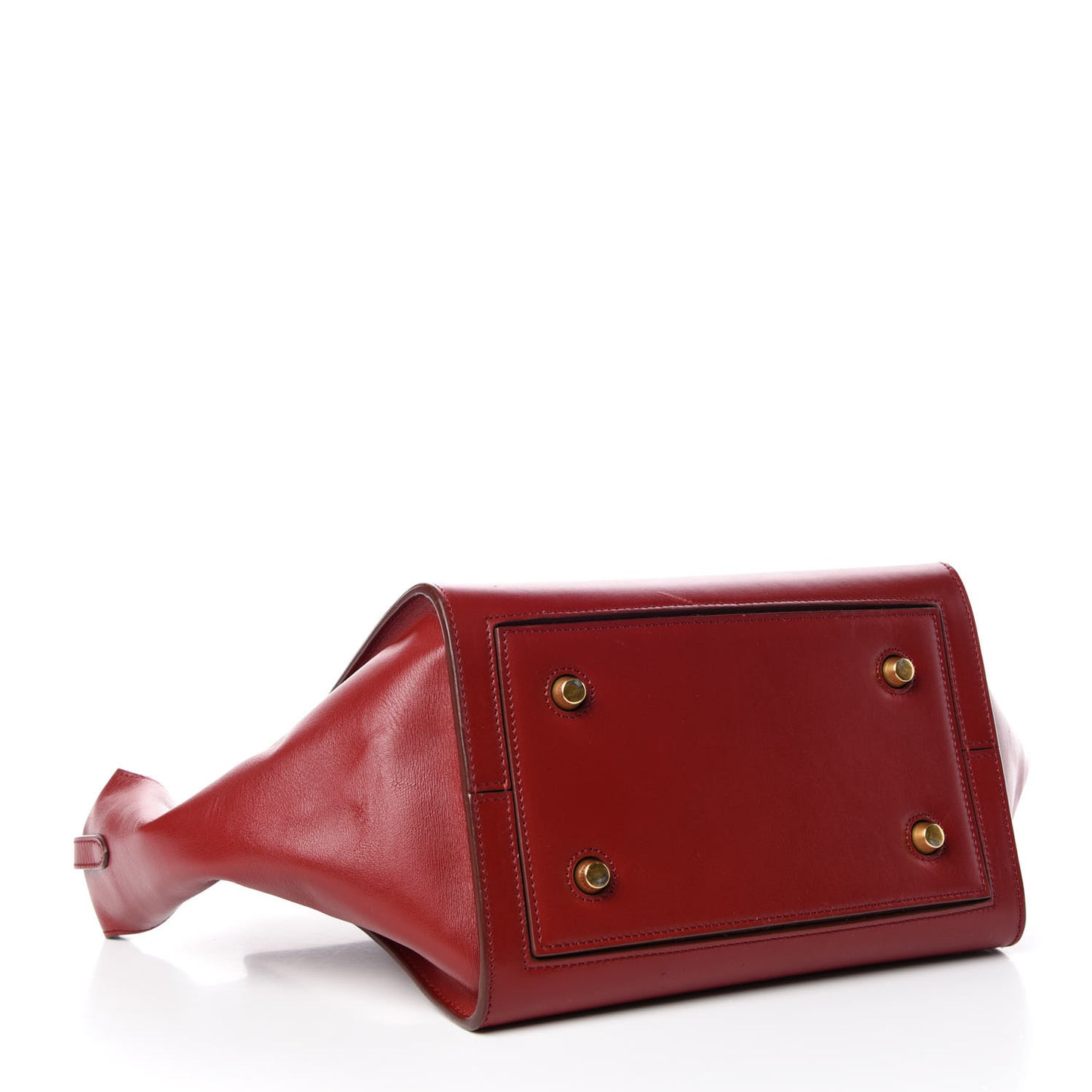 Palmelato Calfskin Mini Tie Knot Tote Red