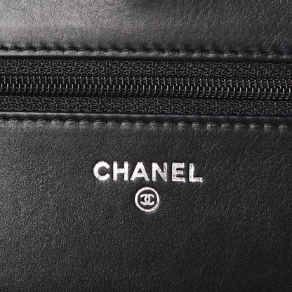 Chanel Calfskin Quilted Boy Wallet On Chain WOC Black 5 of 8