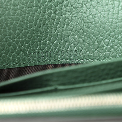 Gucci Calfskin Mini Dionysus Chain Wallet Emerald 8 of 11