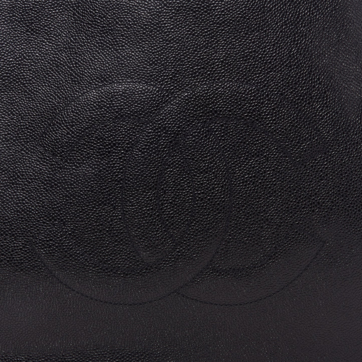 Caviar Large CC Shoulder Bag Black