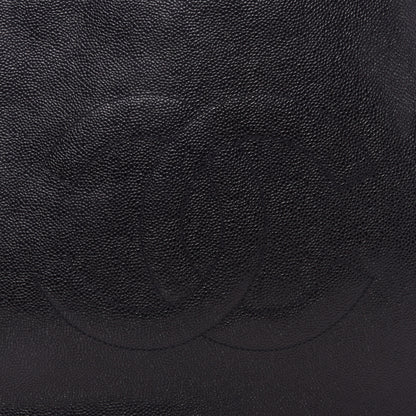 Chanel Caviar Large CC Shoulder Bag Black 8 of 10