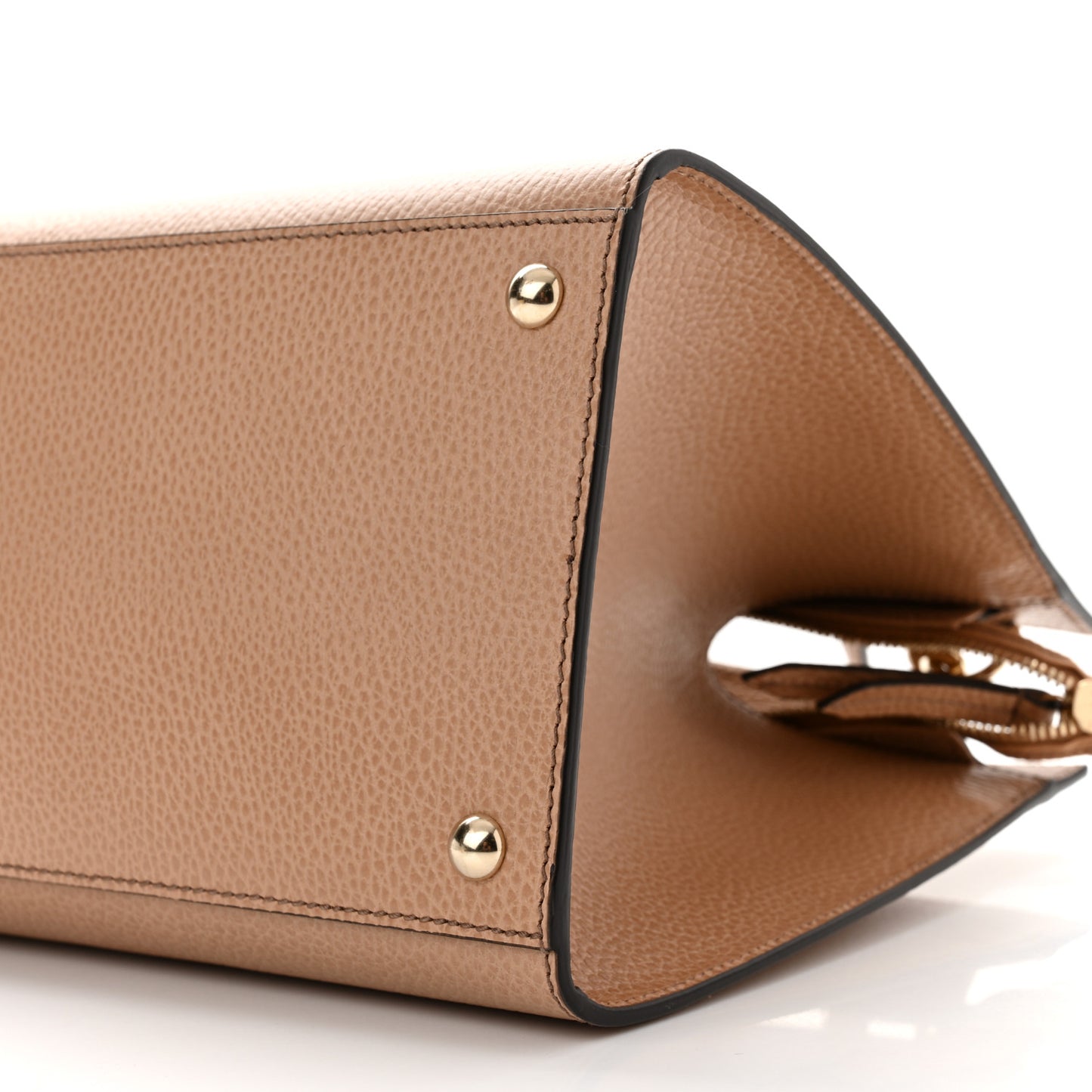 Dollar Calfskin Large Soho Top Handle Satchel Camelia