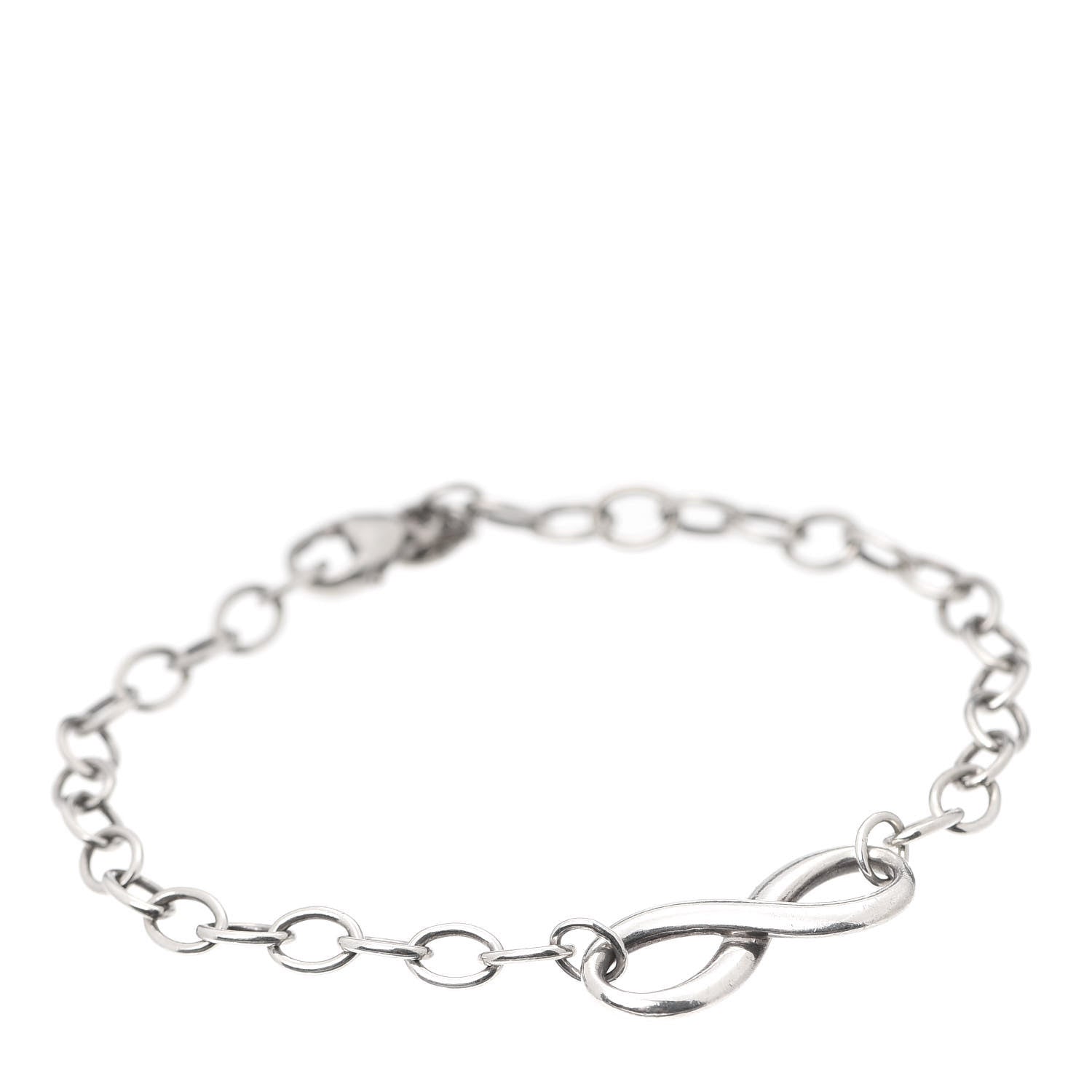 Tiffany Sterling Silver Infinity Chain Bracelet 1 of 6