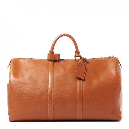 Louis Vuitton Epi Keepall 50 Cipango 1 of 10
