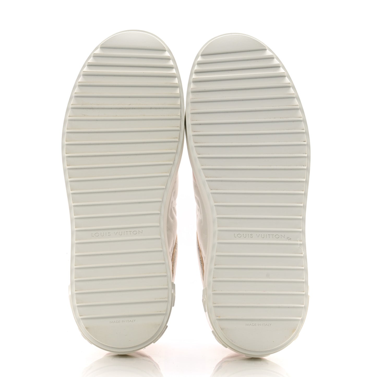 Monogram Embossed Calfskin Damier Azur Time Out Sneakers 36 Rose Clair Pink