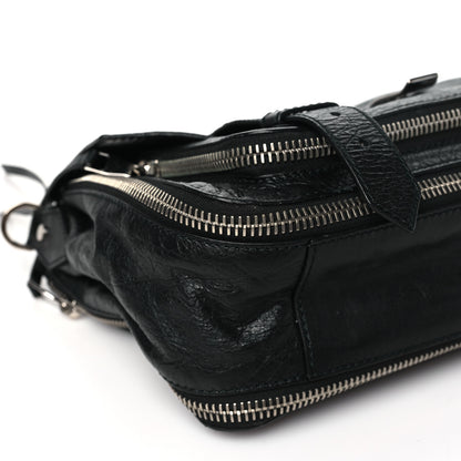 Proenza Schouler Lambskin Medium PS1 Plus Zip Satchel Black 8 of 9