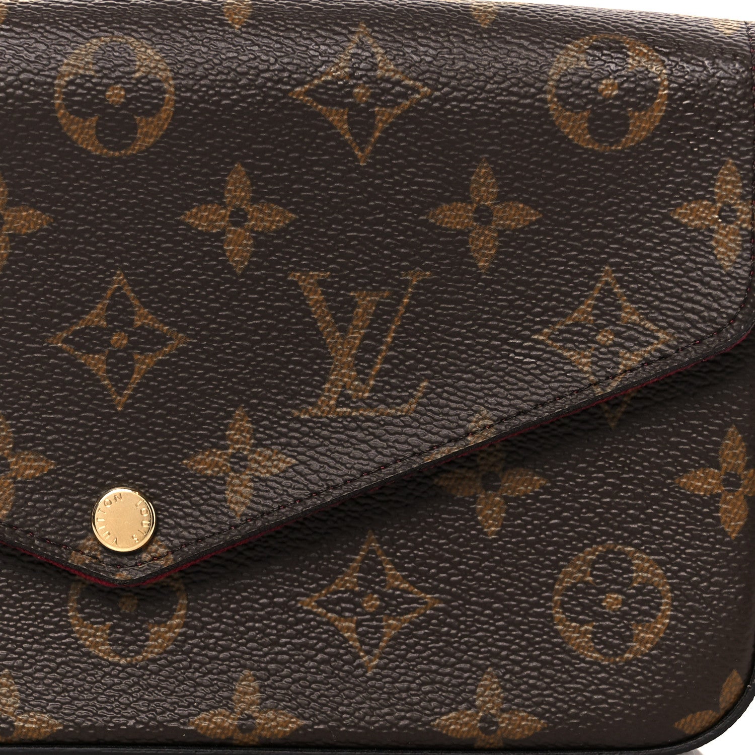 Louis Vuitton Monogram Pochette Felicie Chain Wallet Fuchsia 8 of 11