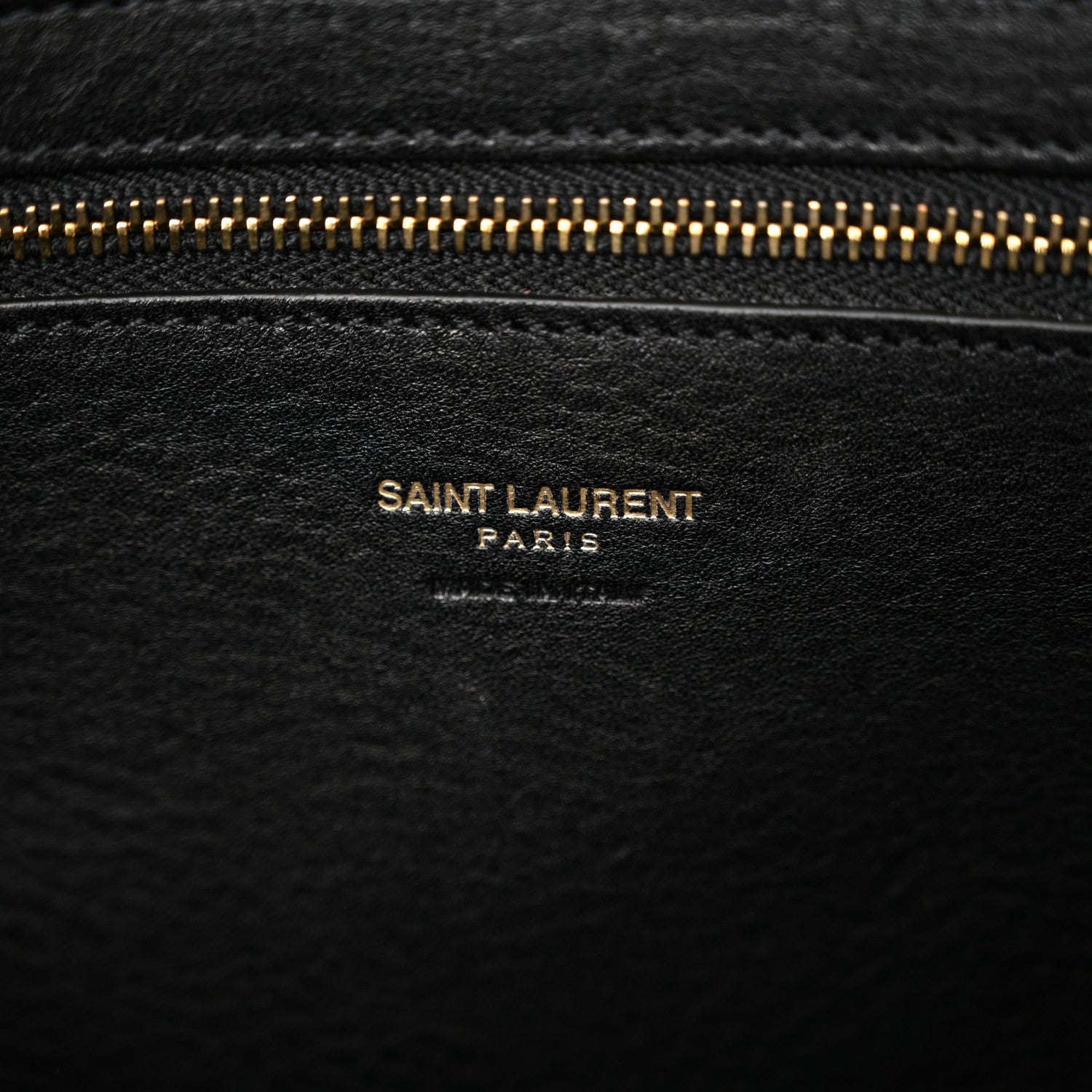 Saint Laurent Suede Calfskin Medium Monogram Cabas Black 6 of 13