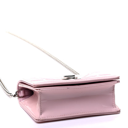 Christian Dior Patent Micro-Cannage Baby Diorama Flap Bag Pale Pink 4 of 5