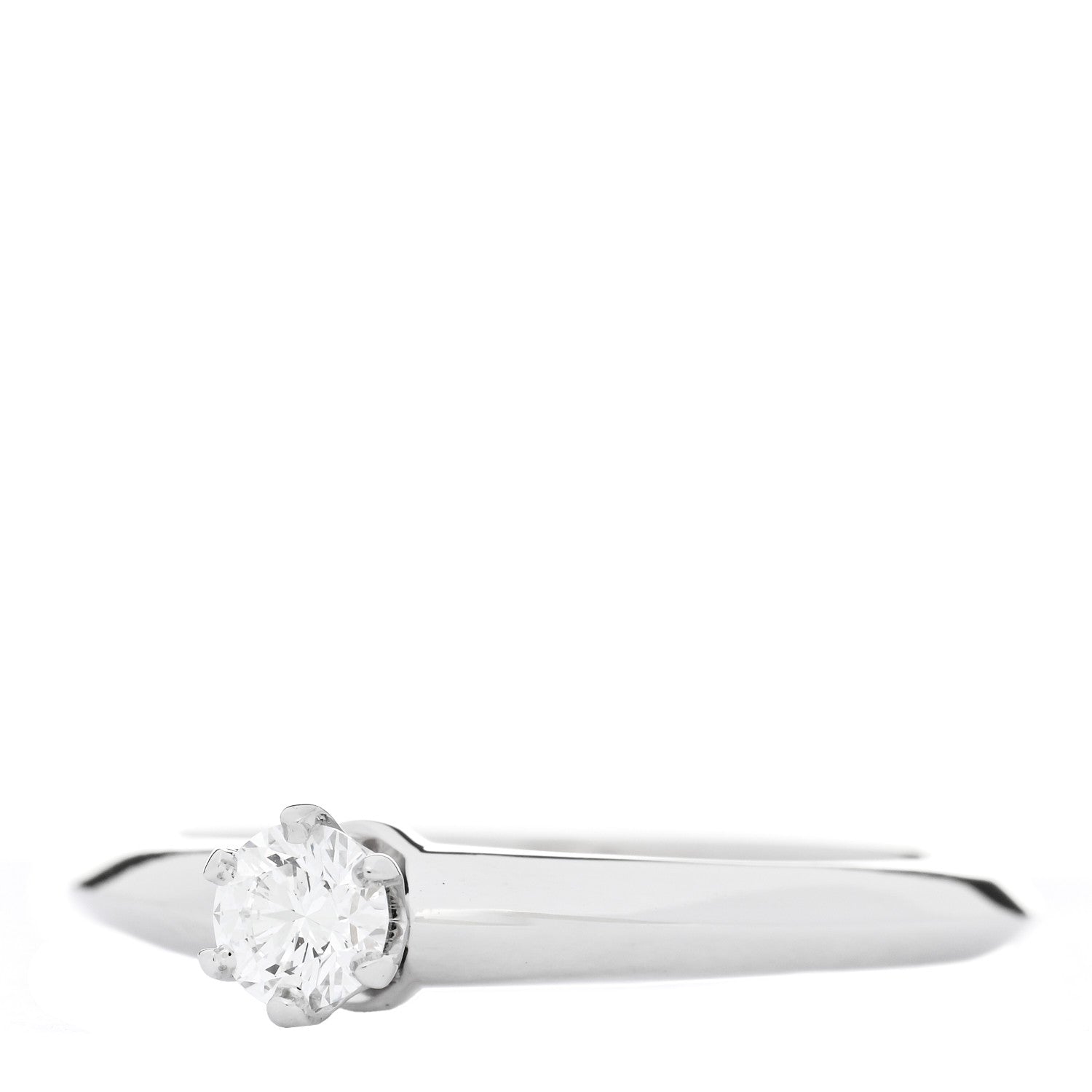 Tiffany Platinum Diamond .19ct Solitaire Engagement Ring 49 5 3 of 7