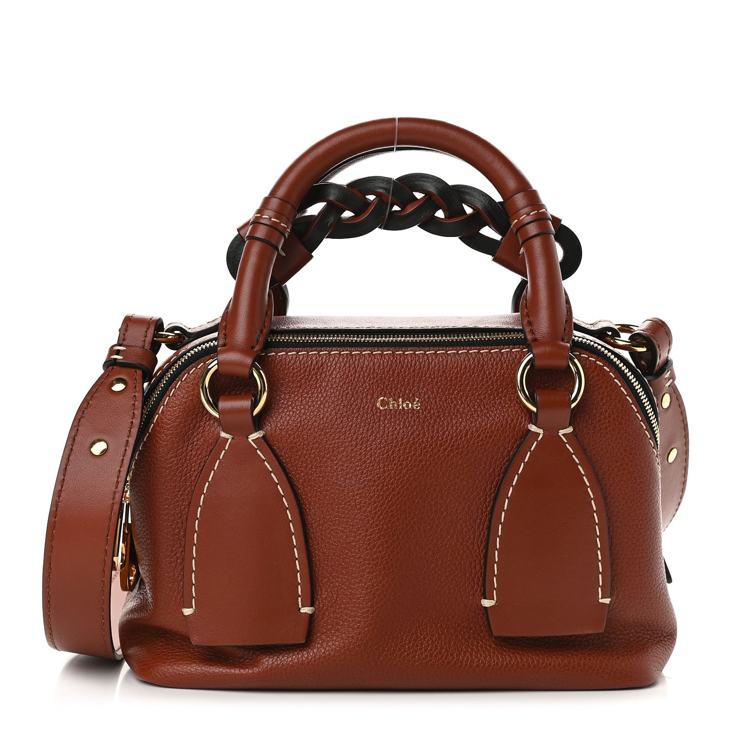 Calfskin Small Daria Sepia Brown