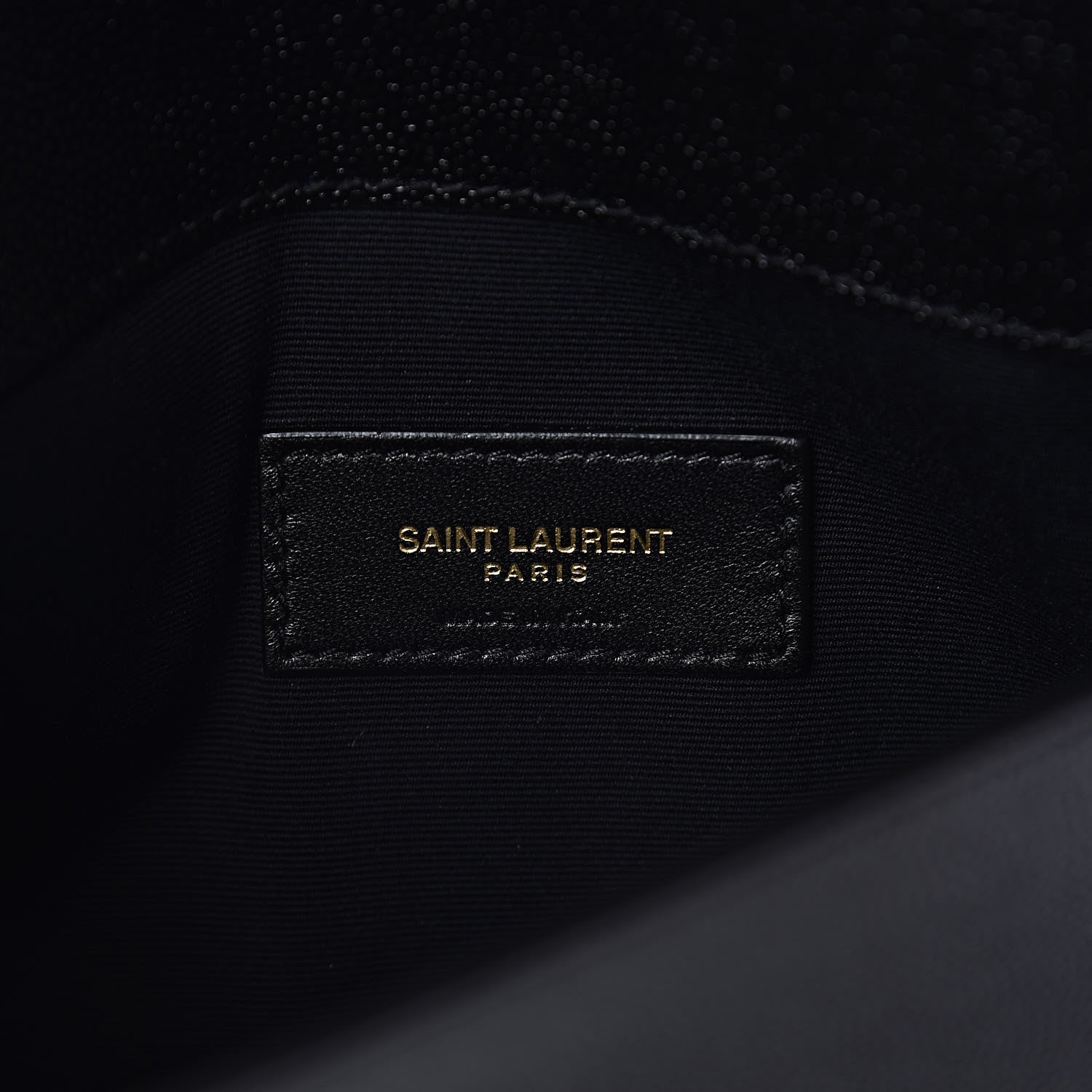 Saint Laurent Grain De Poudre Uptown Pouch Black 6 of 7
