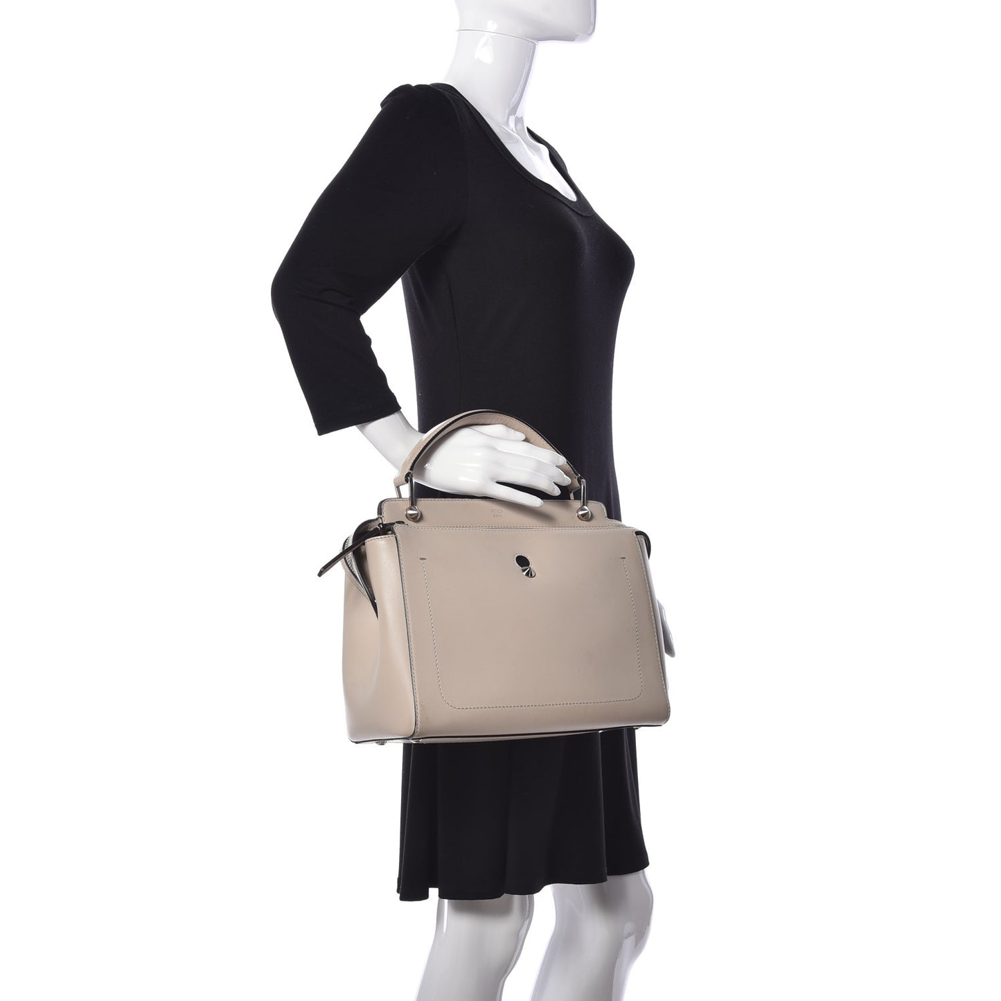 Vitello Baltico Dolce DotCom Satchel Latte Black