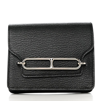 Hermes Chevre Mysore Roulis Slim Wallet Black 4 of 24