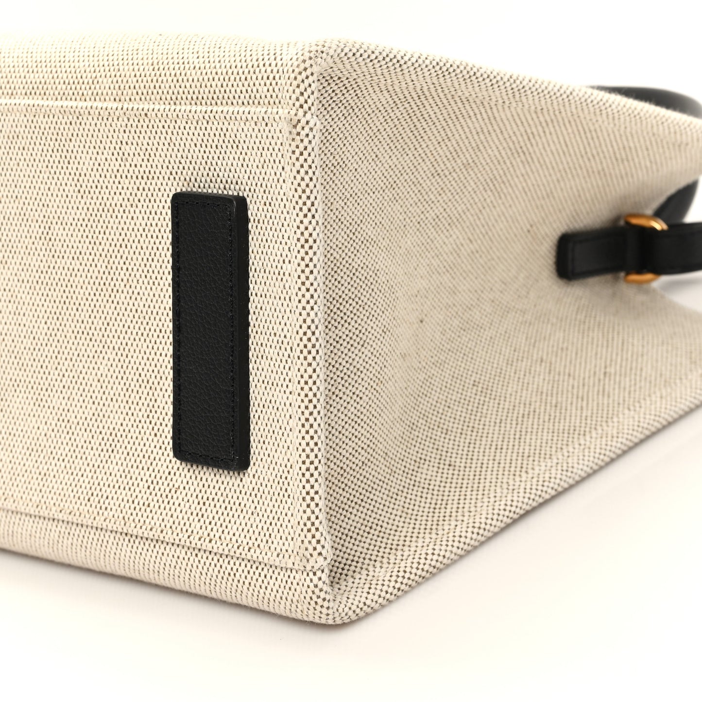 Canvas Calfskin La Medusa Tote Bag Beige