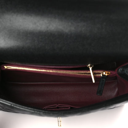 Chanel Caviar Quilted Small Coco Handle Flap Black 5 of 10
