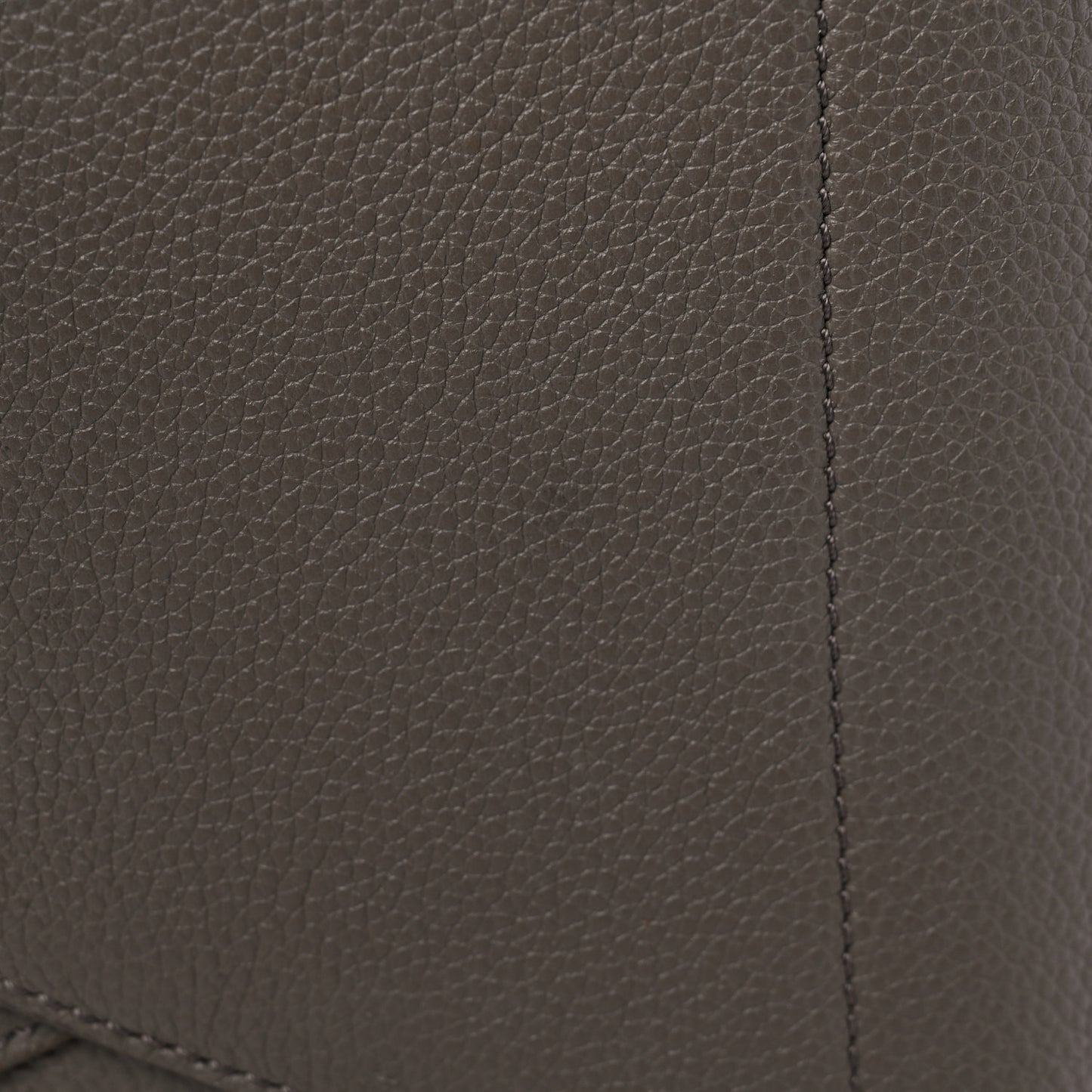 Soft Grained Calfskin Sangle Bucket Bag Taupe