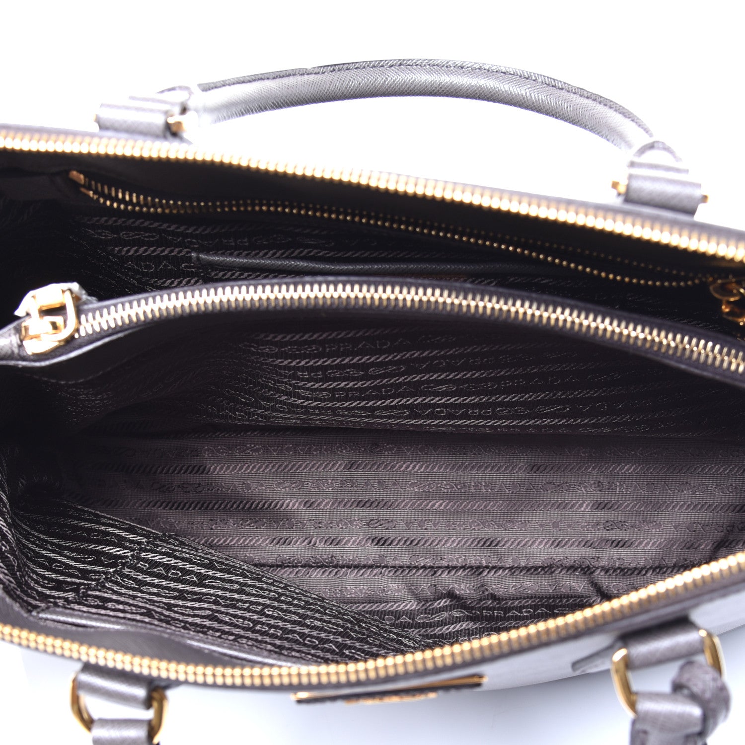 Prada Saffiano Lux Large Promenade Tote Grafite 5 of 8
